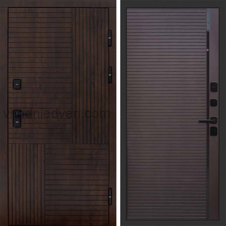 Входная дверь Termo-door Премиум винорит Веста Дуб с терморазрывом - Porte Шоколад