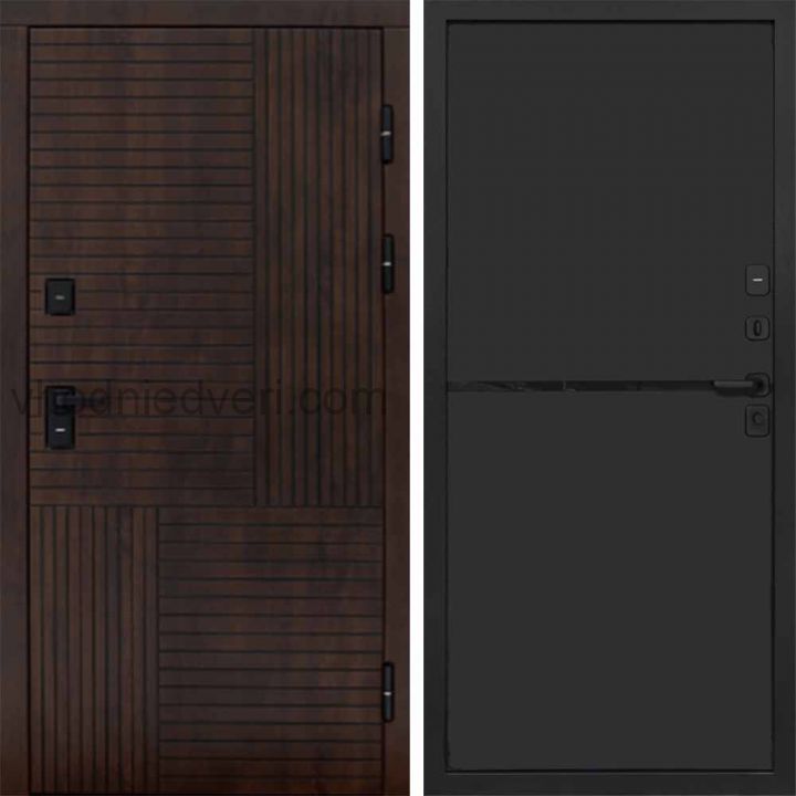 Входная дверь Termo-door Премиум винорит Веста Дуб с терморазрывом - Нео Black