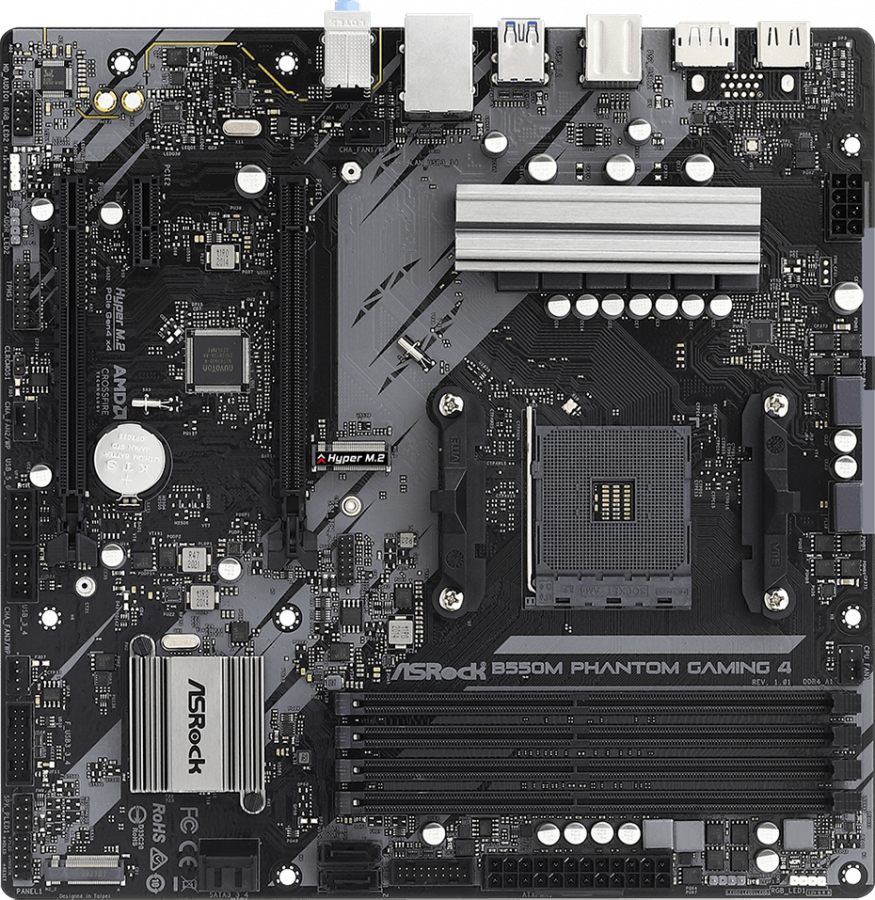 Материнская плата ASRock B550M Phantom Gaming 4