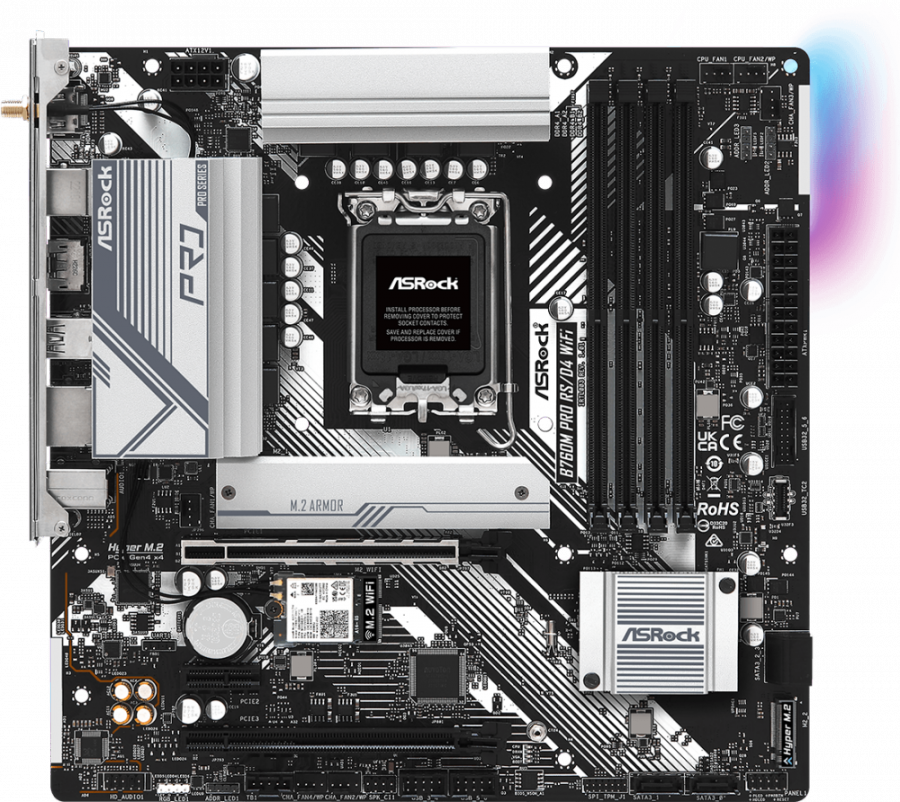 Материнская плата ASRock B760M PRO RS/D4 WIFI