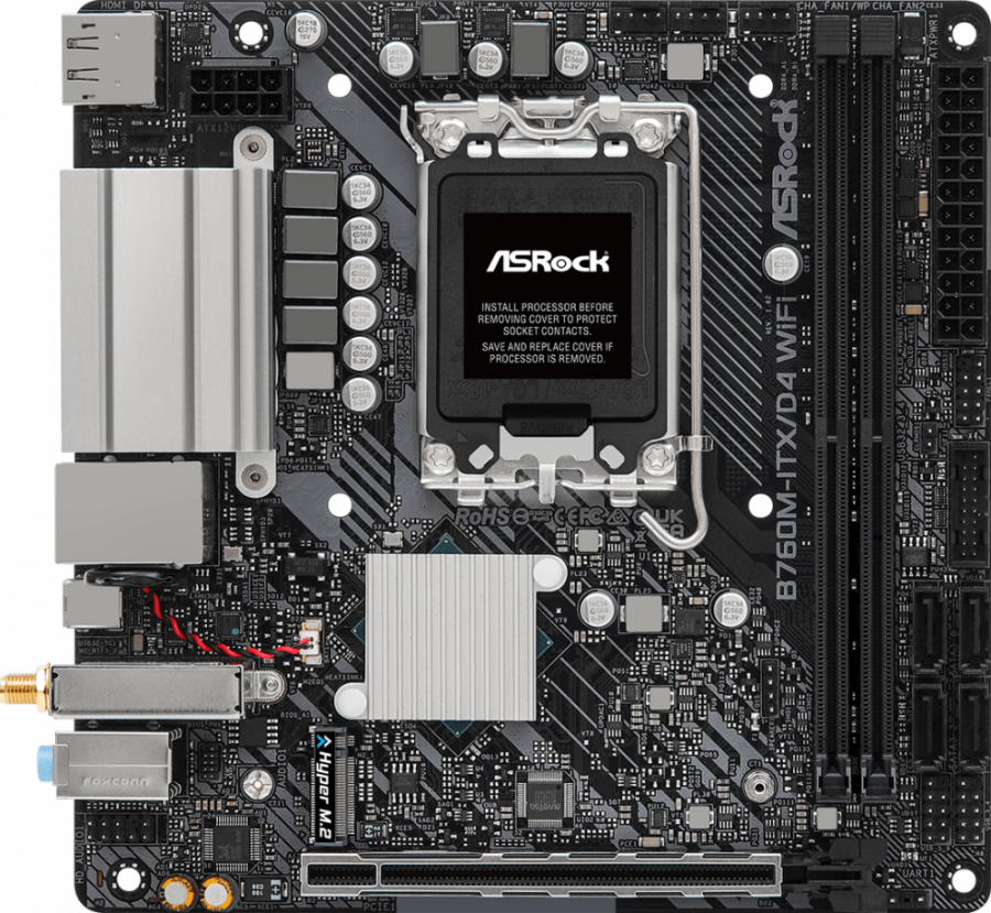 Материнская плата ASRock B760M-ITX/D4 WIFI