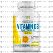 Proper Vit Vitamin D-3 5000IU plus Vitamin K-2 (120 softgels)