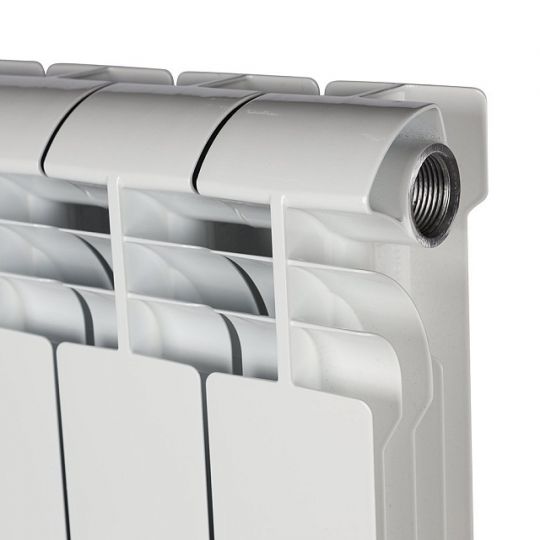 Алюминиевый радиатор STOUT VEGA 500 4-14 секций боковое подключение (белый RAL 9016) схема 6