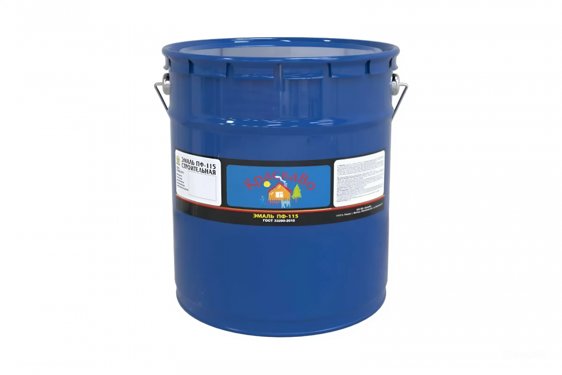 КраскаВо Эмаль Москвичка ПФ-115, красная, объем 5 кг.