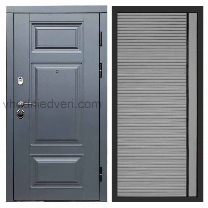 Входная дверь Termo-door Премиум винорит Грей с терморазрывом - Porte Грей софт