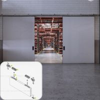 Комплект фурнитуры Krona Koblenz 0830-175 для тяжелых дверей до 175 кг