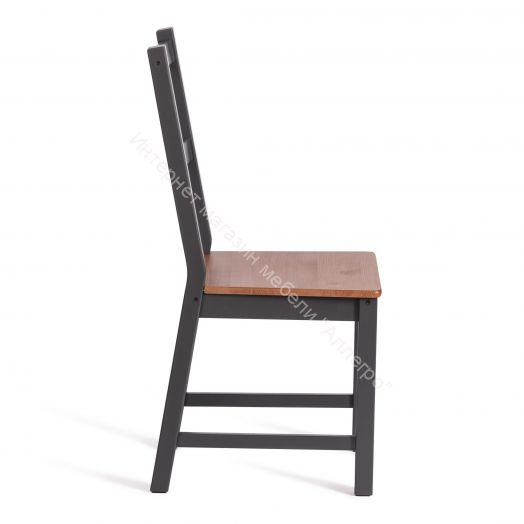 Стул Соната / Sonata chair массив сосны, 41х50х95 см, антик/графит