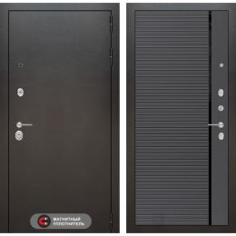 Входная дверь Лабиринт SILVER - 22 Графит софт