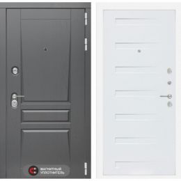 Входная дверь Лабиринт PLATINUM - 14 Дуб кантри белый горизонтальный