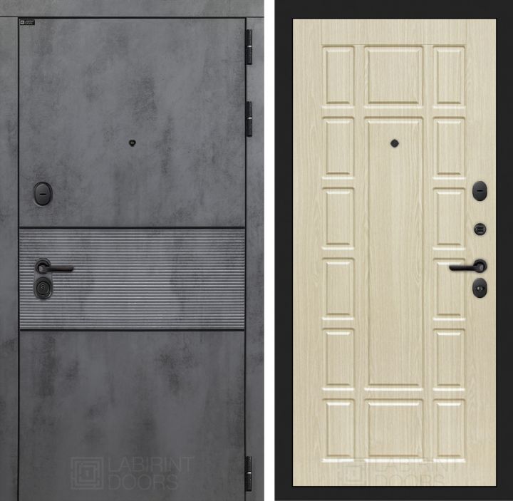 Входная дверь Лабиринт INFINITY - 12 Беленый дуб