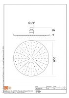 Верхний душ Quadro design Shower SF027 AS круглая лейка схема 3