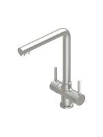 Смеситель для кухонной мойки Quadro design Idealaqua Inox 303 прямой излив схема 3