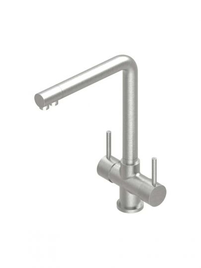 Смеситель для кухонной мойки Quadro design Idealaqua Inox 303 прямой излив схема 3