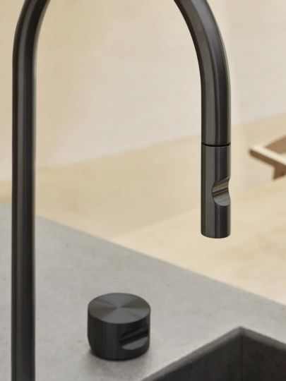 Кухонный смеситель встраиваемый Quadro design Idealaqua Inox 563.23.700 дистанционный схема 2