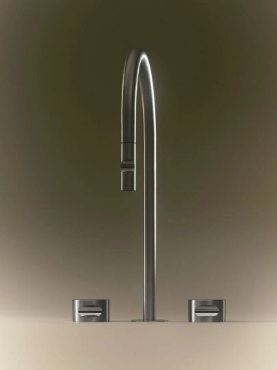 Кухонный смеситель встраиваемый Quadro design Idealaqua Inox 563.23.700 дистанционный схема 5