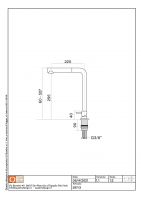Кухонный смеситель Quadro design Kitchen Brass 297/2 встраиваемый высокий схема 2 Кухонный смеситель Quadro design Kitchen Brass 297/2 встраиваемый высокий схема 2