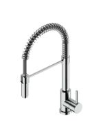 Смеситель для кухонной мойки Quadro design Kitchen Brass 284 CR с пружиной и двухструйным душем схема 1 Смеситель для кухонной мойки Quadro design Kitchen Brass 284 CR с пружиной и двухструйным душем схема 1