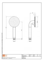 Ручная душевая лейка Quadro design Shower DC010 AS схема 2 Ручная душевая лейка Quadro design Shower DC010 AS схема 2