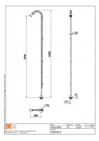 Отдельностоящий душ с распылительной лейкой Quadro design Shower CD021.2 схема 10