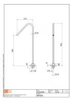 Напольный излив для ванны Quadro design Complements BV020 AS схема 2