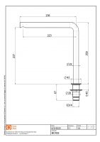 Излив поворотный Quadro design Complements BC102 схема 2 Излив поворотный Quadro design Complements BC102 схема 2