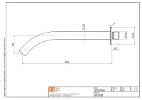 Излив встраиваемого смесителя Quadro design Complements BC032 удлиненный схема 2 Излив встраиваемого смесителя Quadro design Complements BC032 удлиненный схема 2
