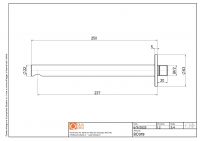 Излив Quadro design Complements BC019 прямой удлиненный схема 2