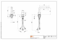 Смеситель для раковины Quadro design Stereo 16 07 AS гидропрогрессивный схема 2