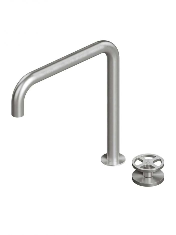 Изображение Смеситель для раковины Quadro design Valvola02 20 32 встраиваемый высокий