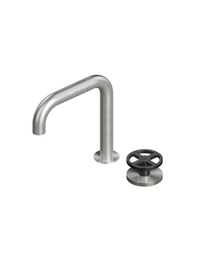 Смеситель для раковины Quadro design Valvola02 20 31 встраиваемый настольный ФОТО