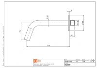 Излив Quadro design Q BC028 для встраиваемого настенного смесителя схема 2