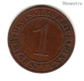 Германия 1 рейхспфенниг 1934 D