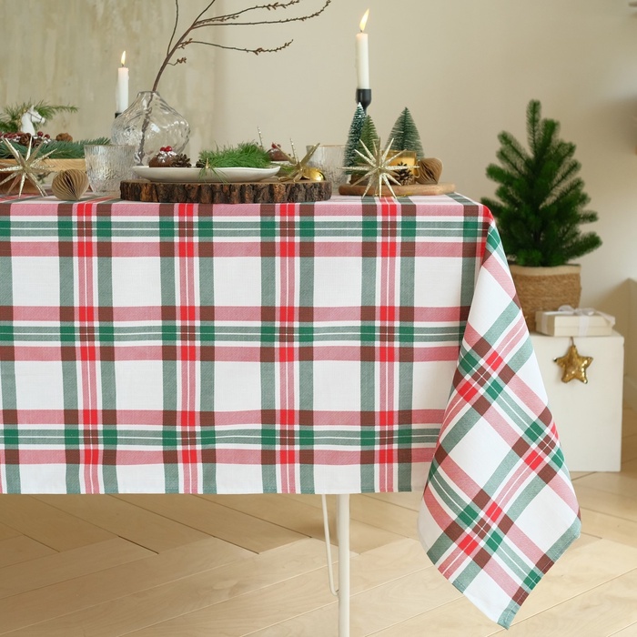 Скатерть новогодняя "Этель" Нoliday decoration 149х220см, 100%хл, репс 210 г/м2
