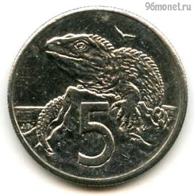 Новая Зеландия 5 центов 1987