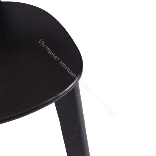 Стул FENRIR дерево вяз, 42х45х85 см, Чёрный