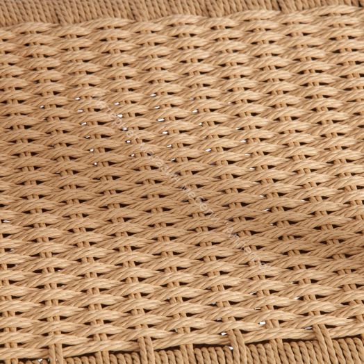 Стул VANHEIM дерево вяз/бечевка, Чёрный, 46х45х83 см