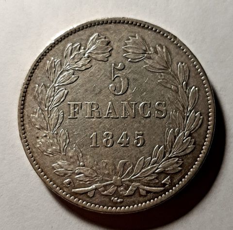 5 франков 1845 Франция UNC