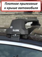 Багажник на крышу Honda N-BOX II (минивен, 2017-2023), Lux City (без выступов), с замком, черные крыловидные дуги