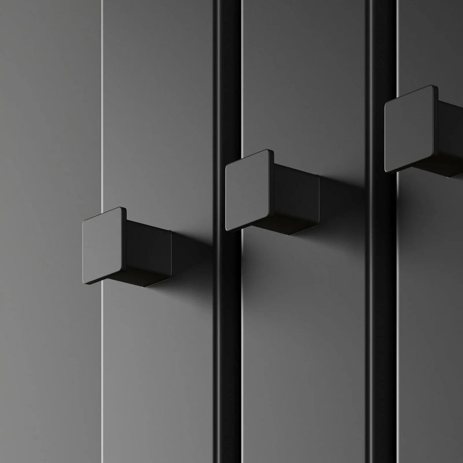 Изображение Полотенцесушитель с крючками Broner Moot Long Bath MBS.EL.30.018.180.0000 электрический 30х30 180 мм