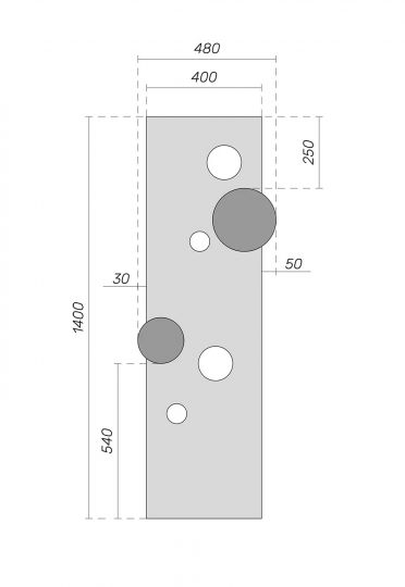 Полотенцесушитель электрический Broner Bolla BL.EL.050.140.0000.R вертикальный 500 мм схема 4