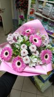 Букет Гербера и хризантемы