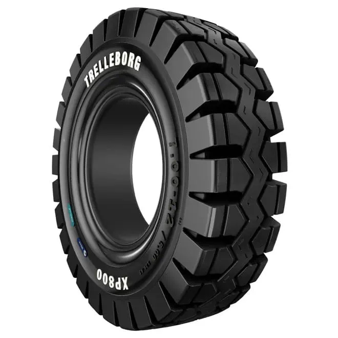 Шина цельнолитая 250-15 (250/70-15) XP800 Trelleborg (с буртом) / 7.5-15