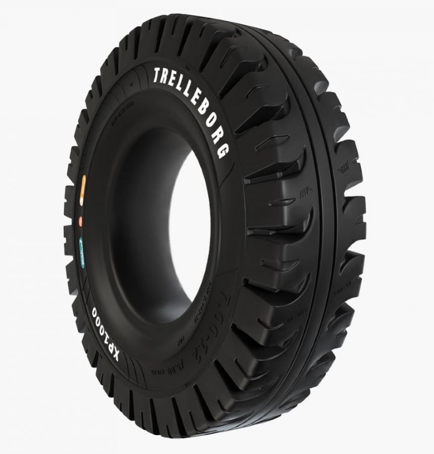 Шина цельнолитая 250-15 (250/70-15) XP1000 Trelleborg (без бурта) /7.5-15