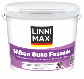 Краска Фасадная Linnimax Silikon Gute Fassade 9л База 1 / Линнимакс Силикон Гутэ Фассаде.