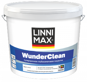 Краска Интерьерная Linnimax WunderClean 2.35л Глубокоматовая, Суперпрочная / Линнимакс