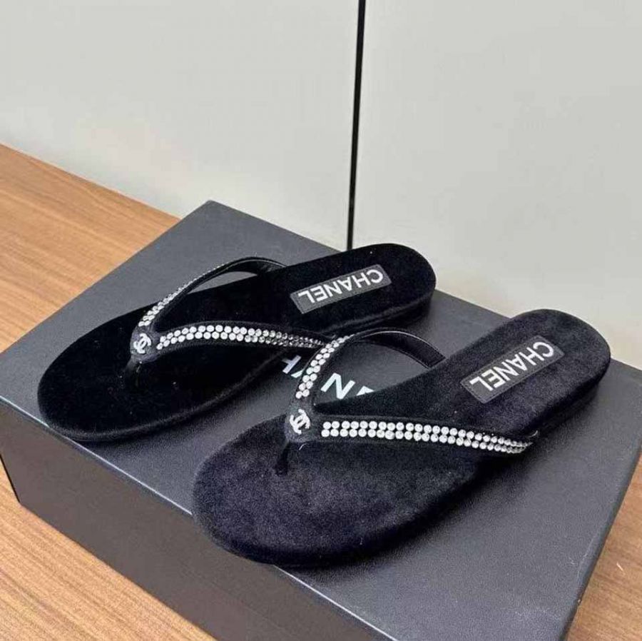 Шлепанцы сланцы CHANEL Premium