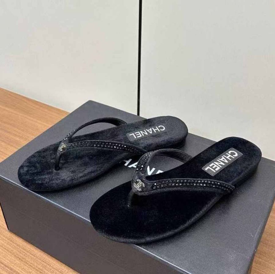 Шлепанцы сланцы CHANEL Premium