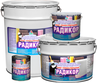 КрасКо Радикор эмаль для радиаторов  белый цвет, объем 3 кг.