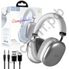 Bluetooth гарнитура стерео HOCO W35 Max  Joy, полноразмер серебряный 90 часов