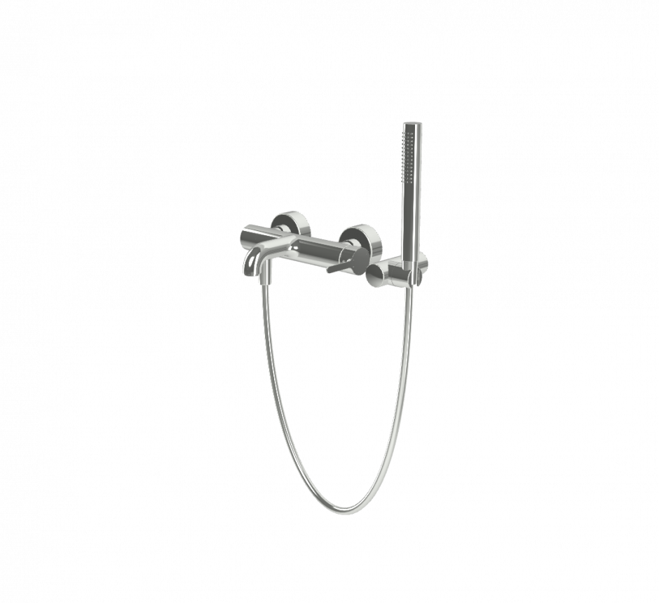 Изображение Смеситель внешнего монтажа с душевым комплектом Fima carlo frattini Snap F3114